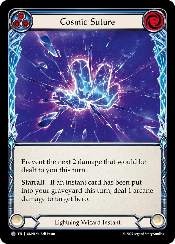 Cosmic Suture (Blue) [OMN129] (Omens of the Third Age)  Rainbow Foil | Shuffle n Cut Hobbies & Games