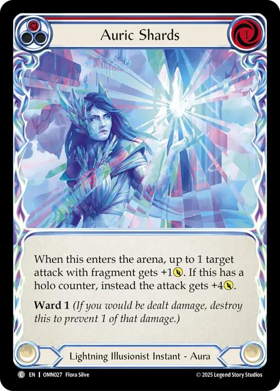 Auric Shards (Red) [OMN027] (Omens of the Third Age)  Rainbow Foil | Shuffle n Cut Hobbies & Games