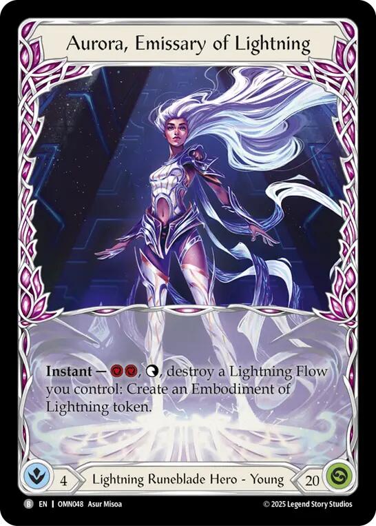 Aurora, Emissary of Lightning [OMN048] (Omens of the Third Age) | Shuffle n Cut Hobbies & Games