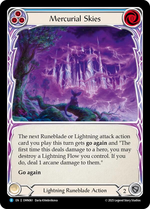 Mercurial Skies (Blue) [OMN061] (Omens of the Third Age) | Shuffle n Cut Hobbies & Games