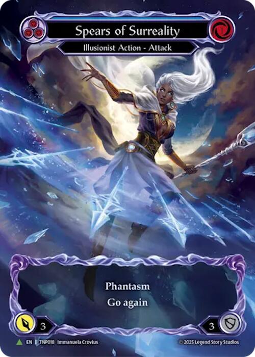 Spears of Surreality (Blue) (Marvel) [TNP018] (Promo)  Rainbow Foil | Shuffle n Cut Hobbies & Games