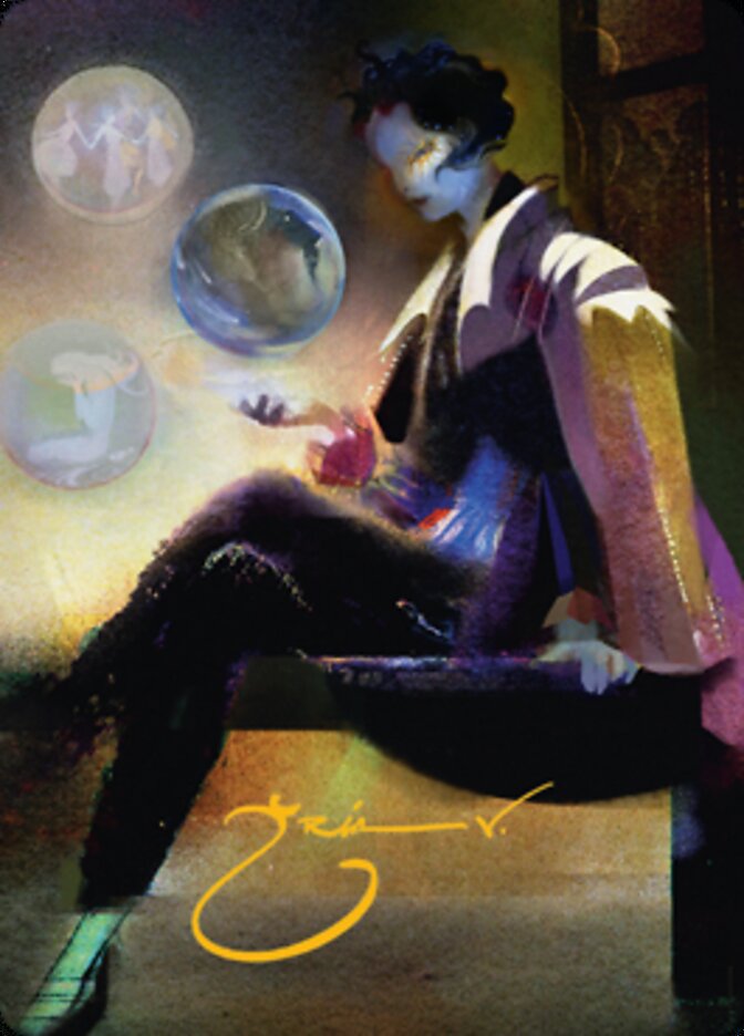 Obscura Interceptor Art Card (Gold-Stamped Signature) [Streets of New Capenna Art Series] | Shuffle n Cut Hobbies & Games