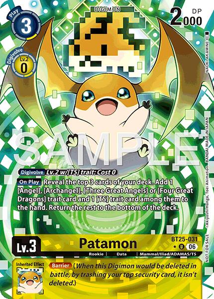 Patamon [BT25-031] (Full Art) [Dual Revolution] | Shuffle n Cut Hobbies & Games