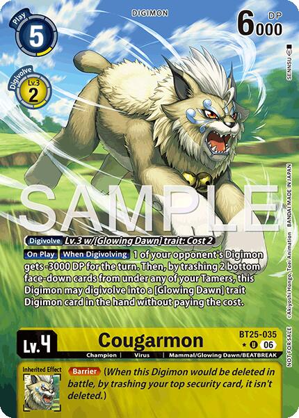 Cougarmon [BT25-035] (Full Art) [Dual Revolution] | Shuffle n Cut Hobbies & Games