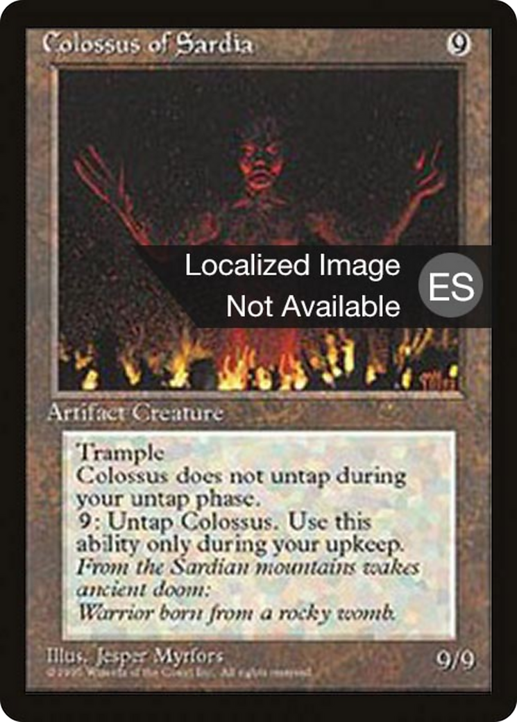 Colossus of Sardia [Fourth Edition Foreign Black Border] | Shuffle n Cut Hobbies & Games
