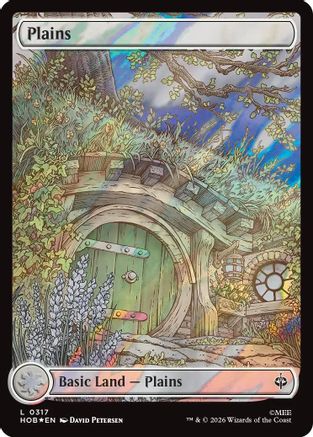 Plains (0317) (Surge Foil) [The Hobbit] | Shuffle n Cut Hobbies & Games