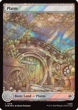 Plains (0318) (Surge Foil) [The Hobbit] | Shuffle n Cut Hobbies & Games
