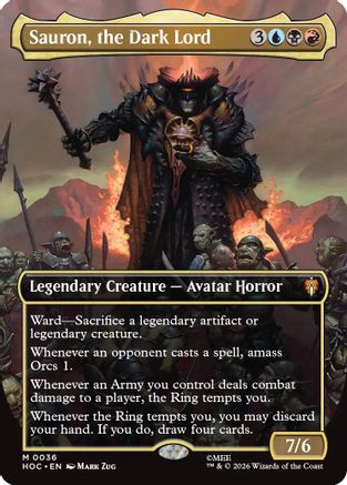 Sauron, the Dark Lord (Borderless) [The Hobbit: Eternal-Legal] | Shuffle n Cut Hobbies & Games