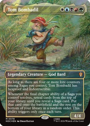Tom Bombadil (Borderless) (Surge Foil) [The Hobbit: Eternal-Legal] | Shuffle n Cut Hobbies & Games
