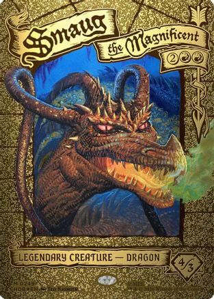 Smaug the Magnificent (Borderless) [The Hobbit] | Shuffle n Cut Hobbies & Games