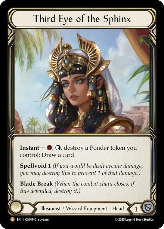 Third Eye of the Sphinx [OMN140] (Omens of the Third Age)  Cold Foil | Shuffle n Cut Hobbies & Games
