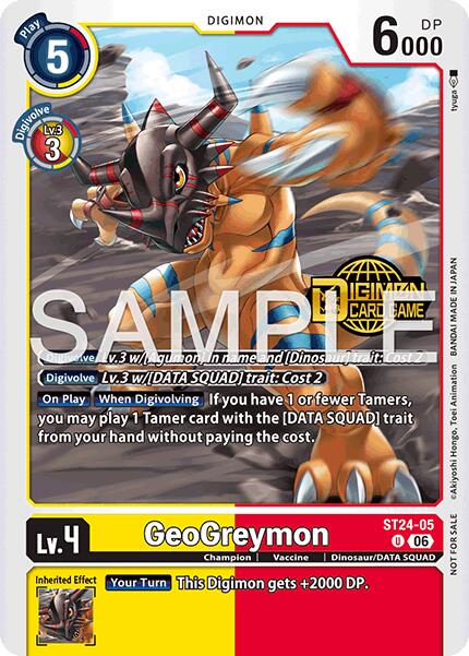 GeoGreymon [ST24-05] (Welcome Tamers Pack Vol.2) [Starter Deck: Data Squad] | Shuffle n Cut Hobbies & Games
