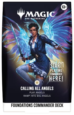 Foundations Commander Deck - Calling All Angels | Shuffle n Cut Hobbies & Games