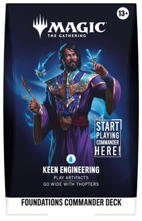 Foundations Commander Deck - Keen Engineering | Shuffle n Cut Hobbies & Games