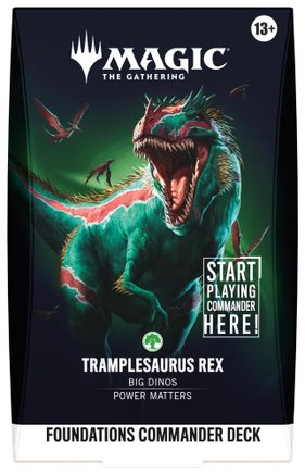 Foundations Commander Deck - Tramplesaurus Rex | Shuffle n Cut Hobbies & Games