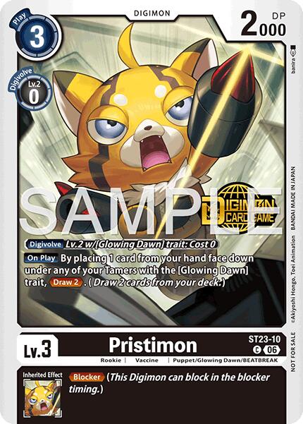 Pristimon [ST23-10] (Welcome Tamers Pack Vol.2) [Starter Deck: Beatbreak Release Event Cards] | Shuffle n Cut Hobbies & Games