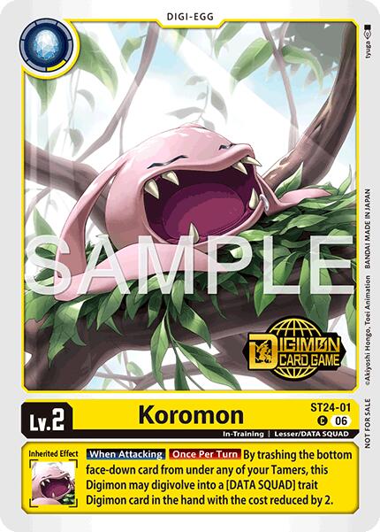 Koromon [ST24-01] (Welcome Tamers Pack Vol.2) [Starter Deck: Data Squad] | Shuffle n Cut Hobbies & Games