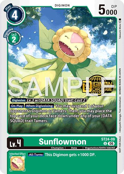 Sunflowmon [ST24-09] (Welcome Tamers Pack Vol.2) [Starter Deck: Data Squad] | Shuffle n Cut Hobbies & Games