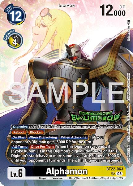 Alphamon [BT22-063] (Evolution Cup 2026 Vol. 2) [Cyber Eden] | Shuffle n Cut Hobbies & Games