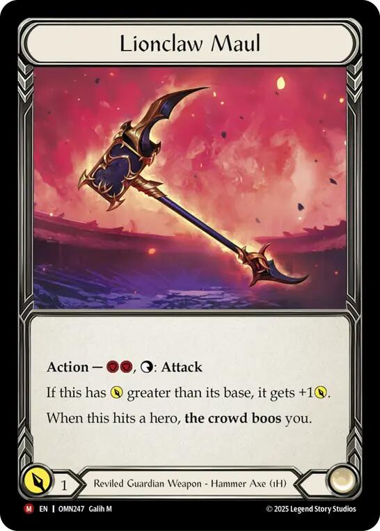 Lionclaw Maul [OMN247] (Omens of the Third Age) | Shuffle n Cut Hobbies & Games