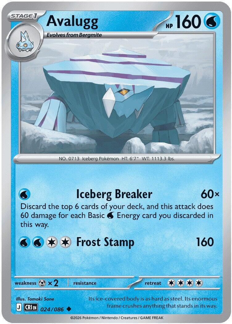 Avalugg (024/086) [Mega Evolution: Chaos Rising] | Shuffle n Cut Hobbies & Games