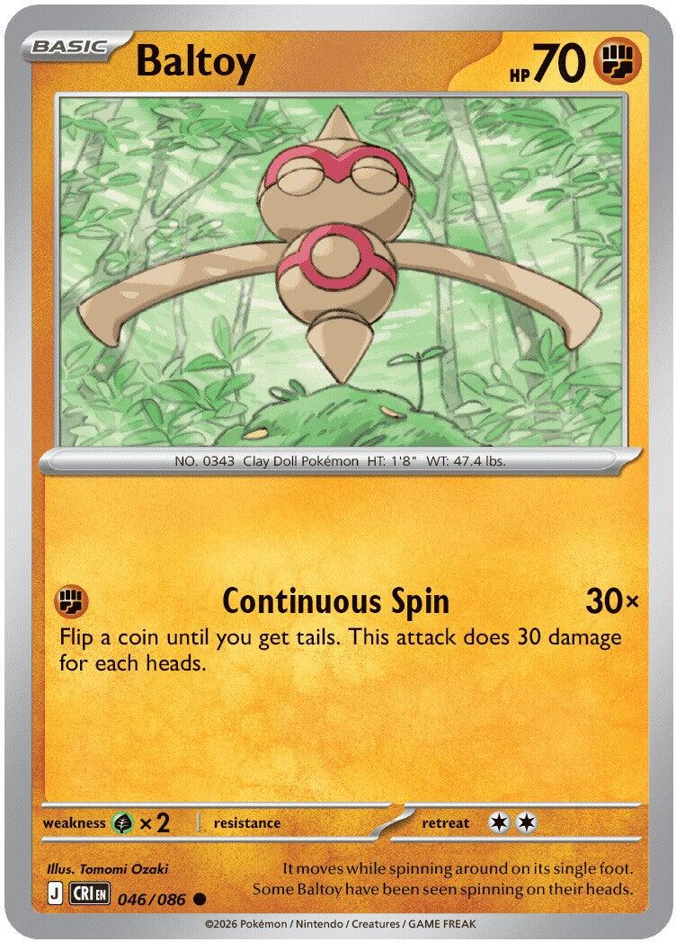 Baltoy (046/086) [Mega Evolution: Chaos Rising] | Shuffle n Cut Hobbies & Games
