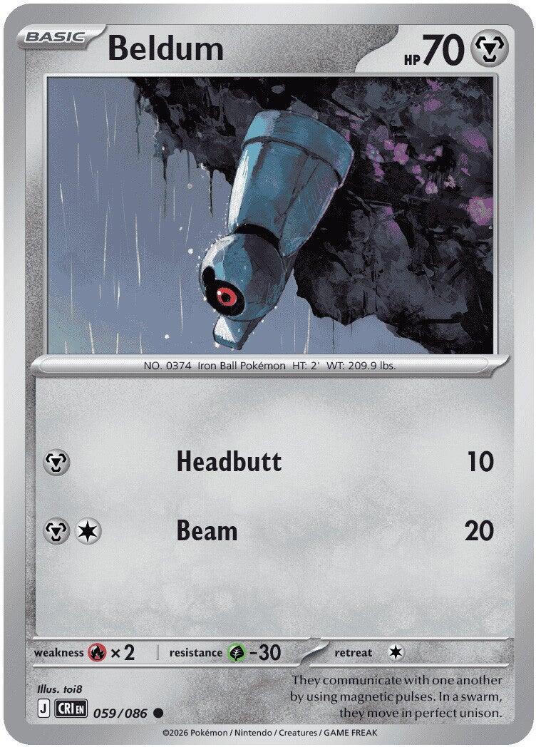 Beldum (059/086) [Mega Evolution: Chaos Rising] | Shuffle n Cut Hobbies & Games