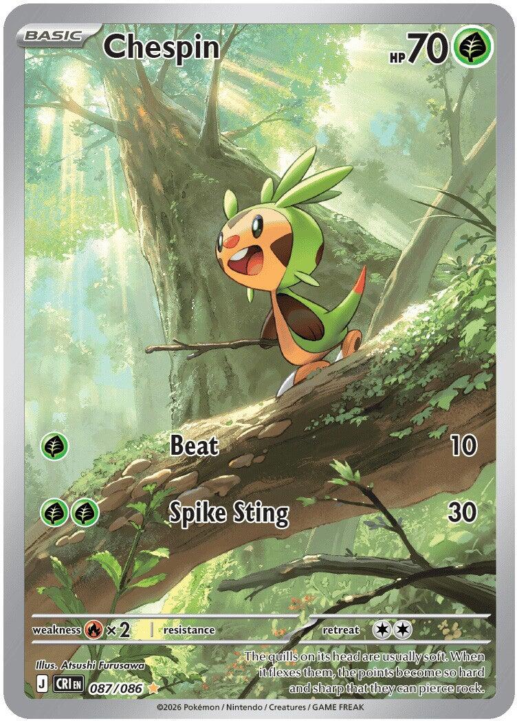 Chespin (087/086) [Mega Evolution: Chaos Rising] | Shuffle n Cut Hobbies & Games