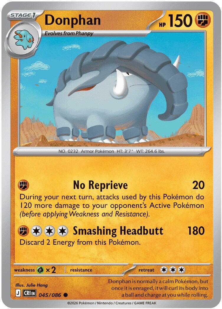 Donphan (045/086) [Mega Evolution: Chaos Rising] | Shuffle n Cut Hobbies & Games