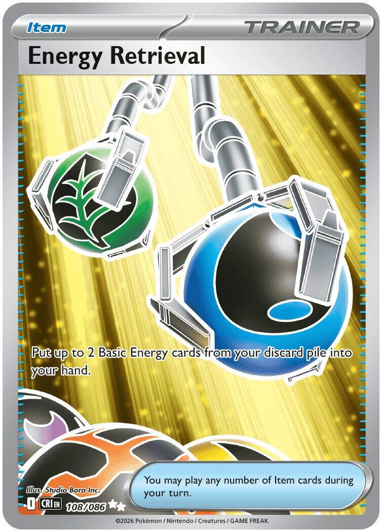 Energy Retrieval (108/086) [Mega Evolution: Chaos Rising] | Shuffle n Cut Hobbies & Games