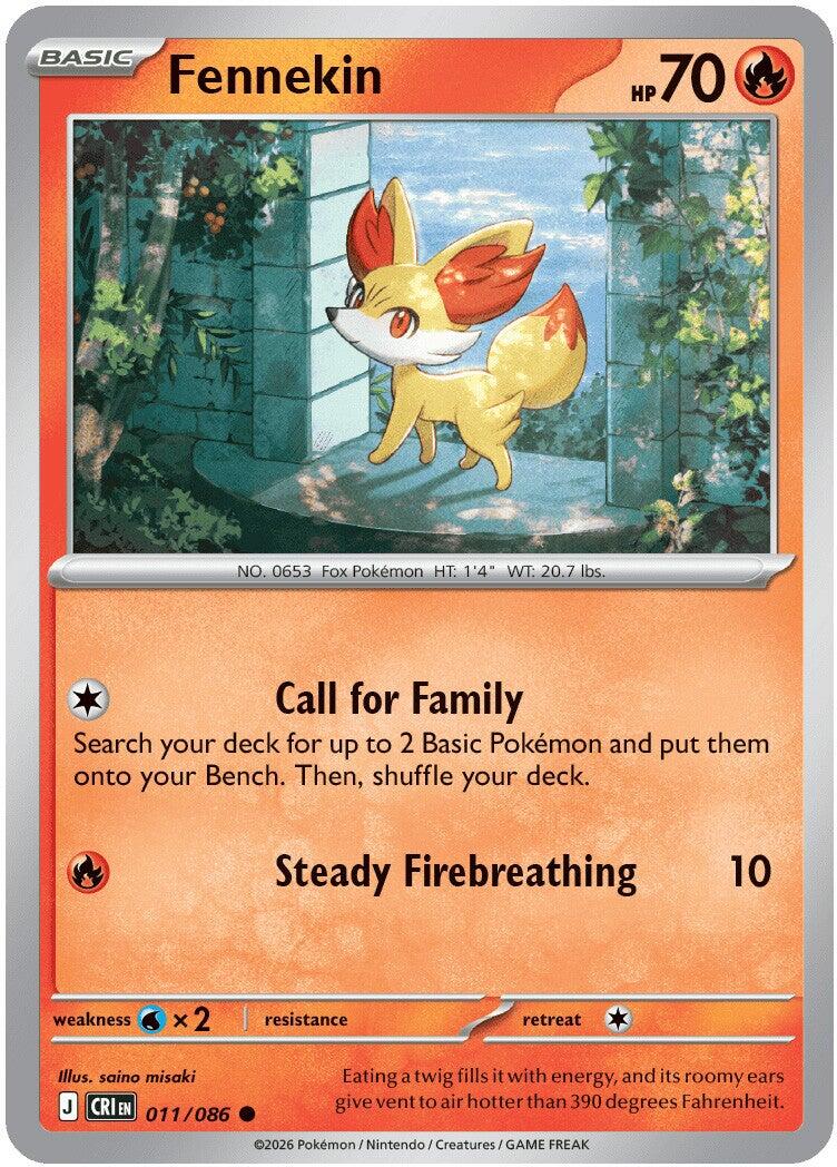 Fennekin (011/086) [Mega Evolution: Chaos Rising] | Shuffle n Cut Hobbies & Games