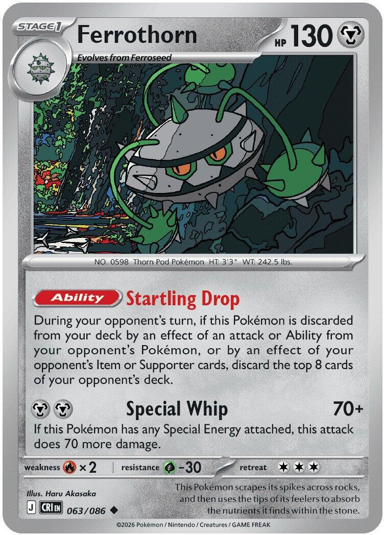 Ferrothorn (063/086) [Mega Evolution: Chaos Rising] | Shuffle n Cut Hobbies & Games