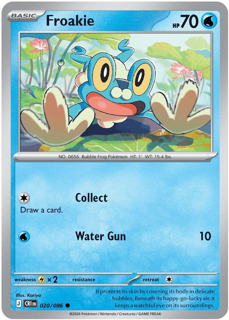 Froakie (020/086) [Mega Evolution: Chaos Rising] | Shuffle n Cut Hobbies & Games