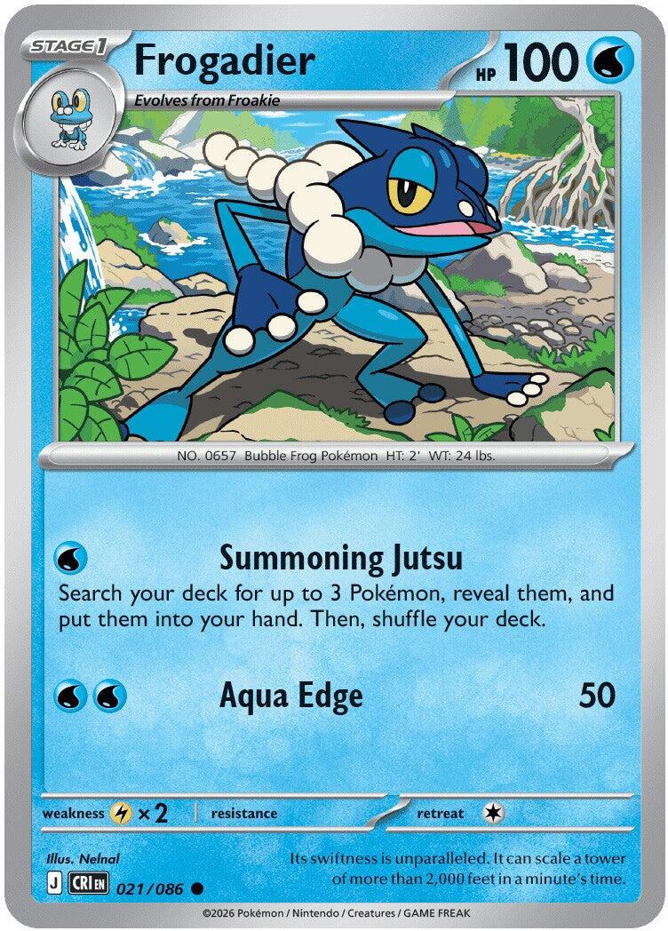 Frogadier (021/086) [Mega Evolution: Chaos Rising] | Shuffle n Cut Hobbies & Games