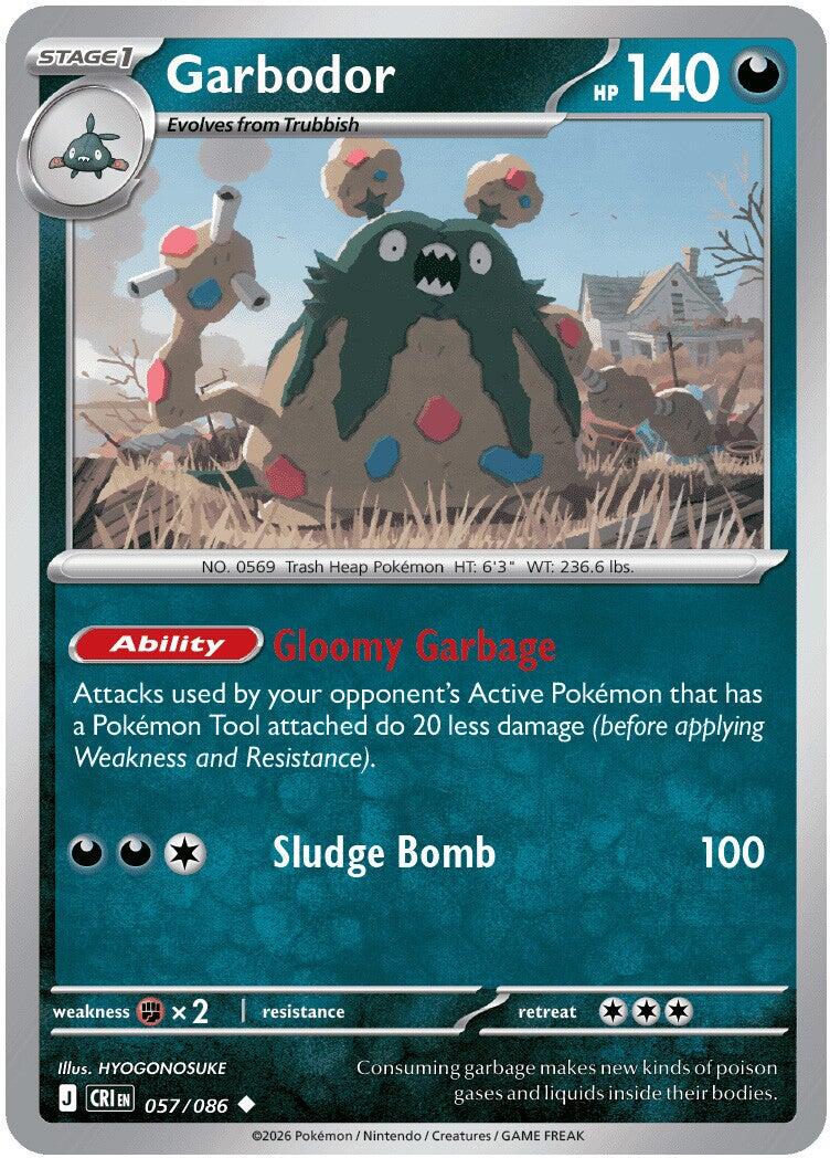 Garbodor (057/086) [Mega Evolution: Chaos Rising] | Shuffle n Cut Hobbies & Games