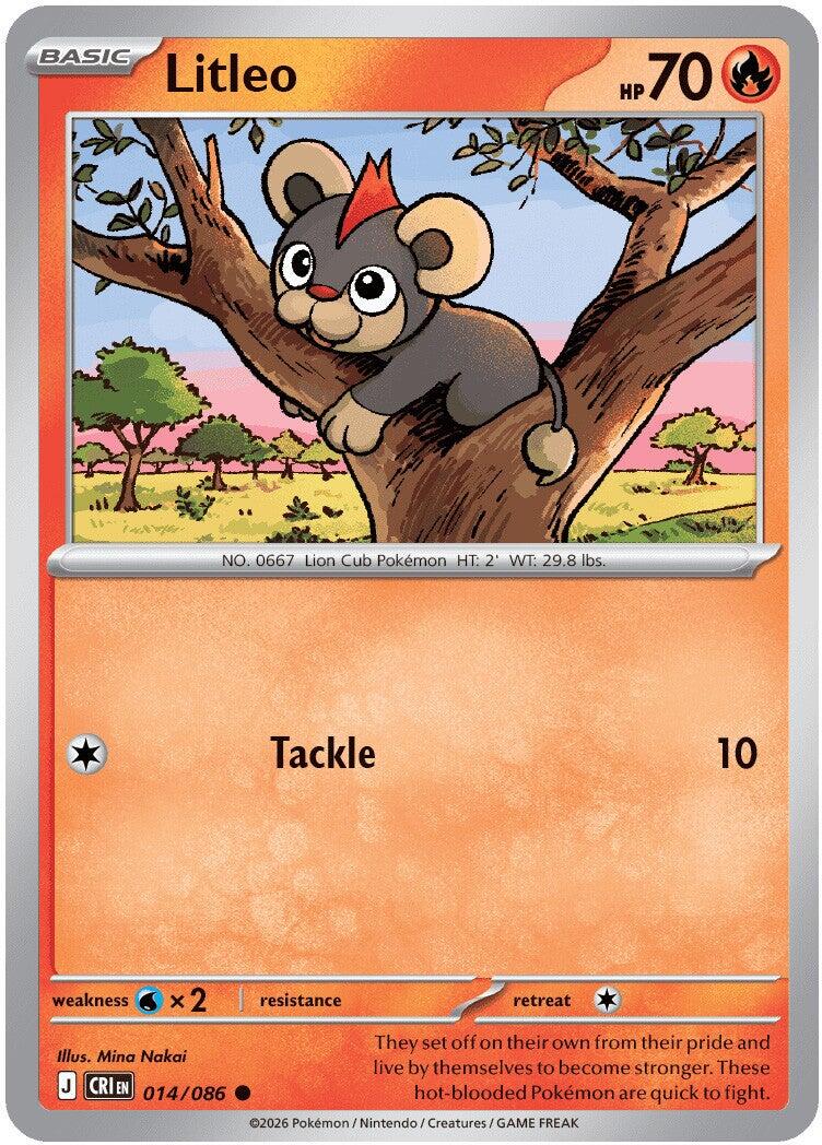 Litleo (014/086) [Mega Evolution: Chaos Rising] | Shuffle n Cut Hobbies & Games
