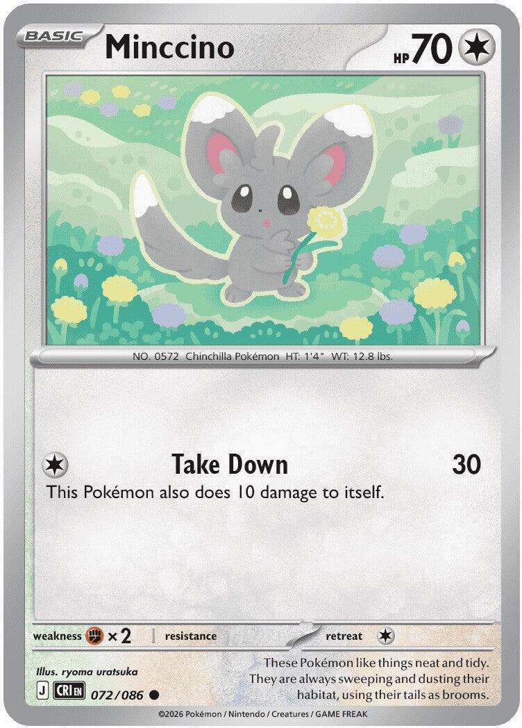 Minccino (072/086) [Mega Evolution: Chaos Rising] | Shuffle n Cut Hobbies & Games