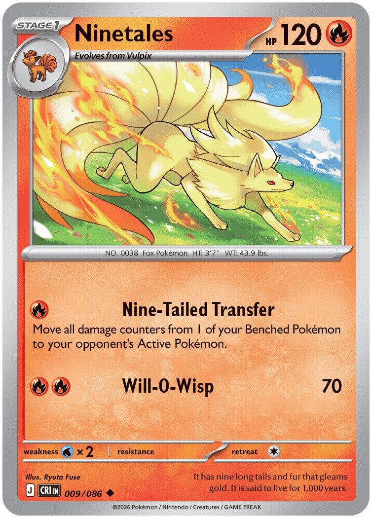 Ninetales (009/086) [Mega Evolution: Chaos Rising] | Shuffle n Cut Hobbies & Games