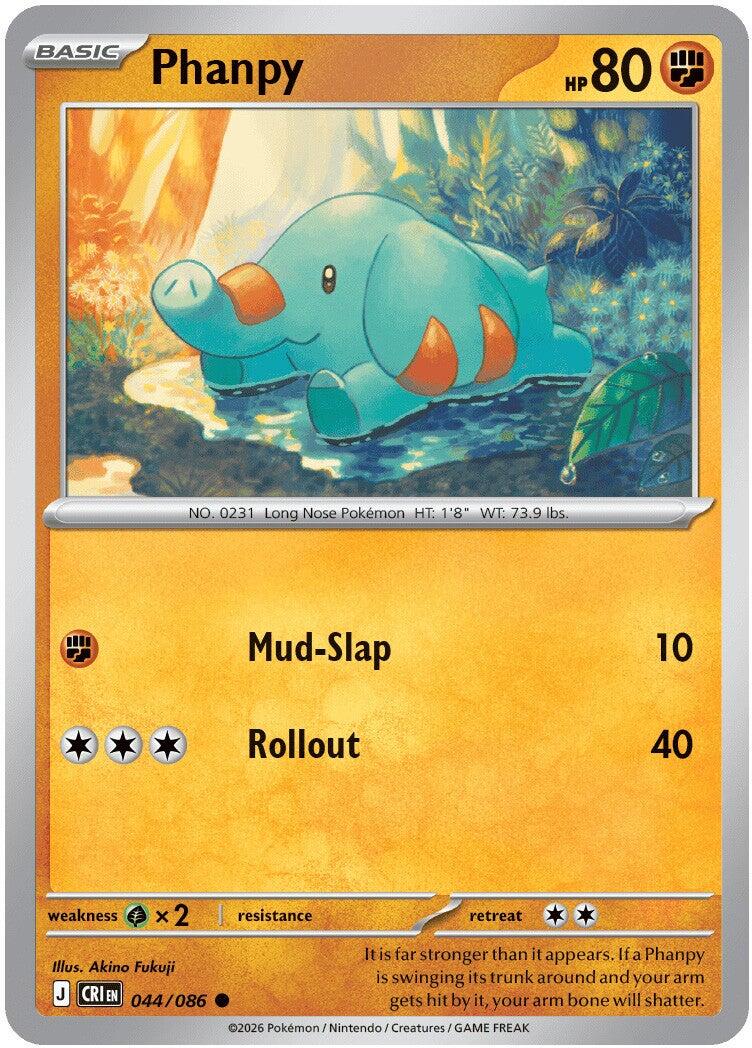 Phanpy (044/086) [Mega Evolution: Chaos Rising] | Shuffle n Cut Hobbies & Games