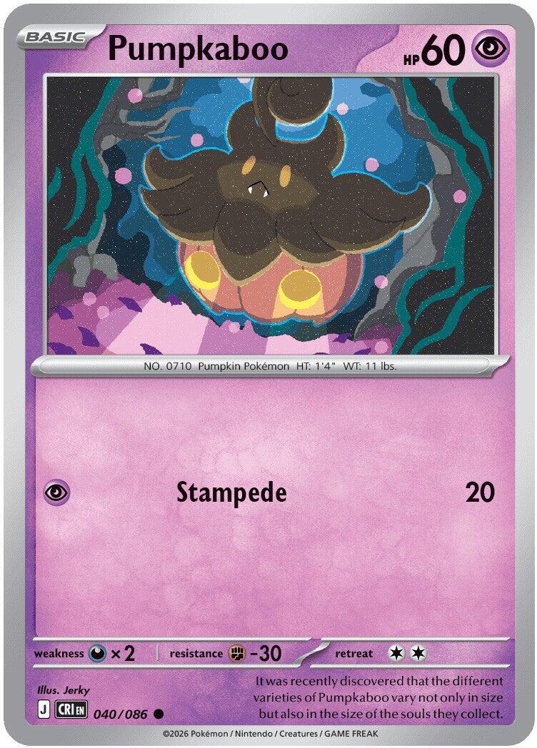 Pumpkaboo (040/086) [Mega Evolution: Chaos Rising] | Shuffle n Cut Hobbies & Games