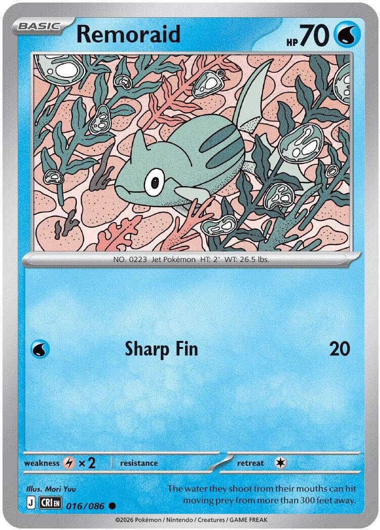 Remoraid (016/086) [Mega Evolution: Chaos Rising] | Shuffle n Cut Hobbies & Games