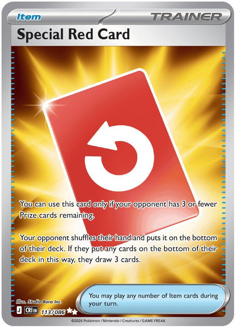 Special Red Card (113/086) [Mega Evolution: Chaos Rising] | Shuffle n Cut Hobbies & Games