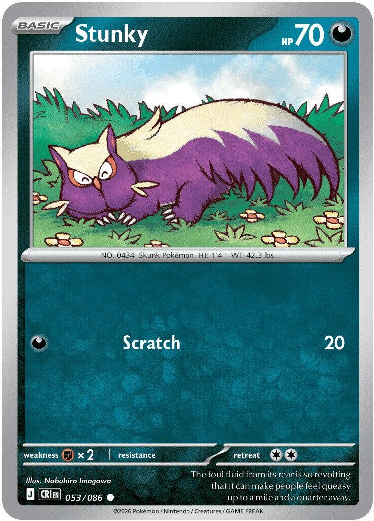 Stunky (053/086) [Mega Evolution: Chaos Rising] | Shuffle n Cut Hobbies & Games