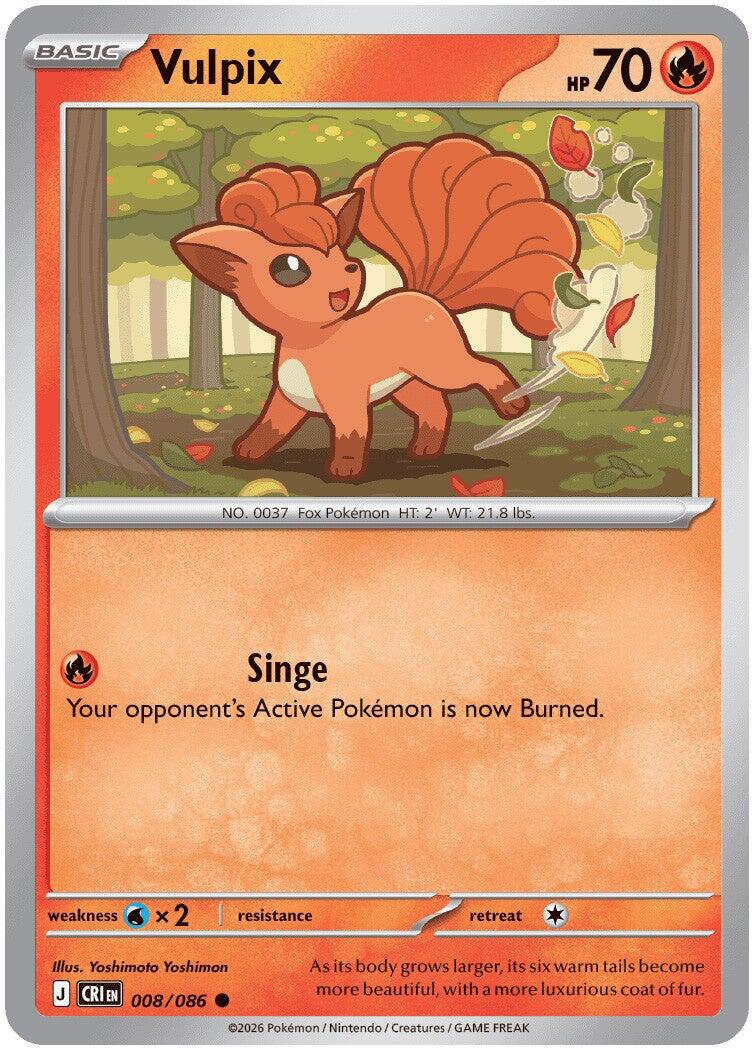 Vulpix (008/086) [Mega Evolution: Chaos Rising] | Shuffle n Cut Hobbies & Games