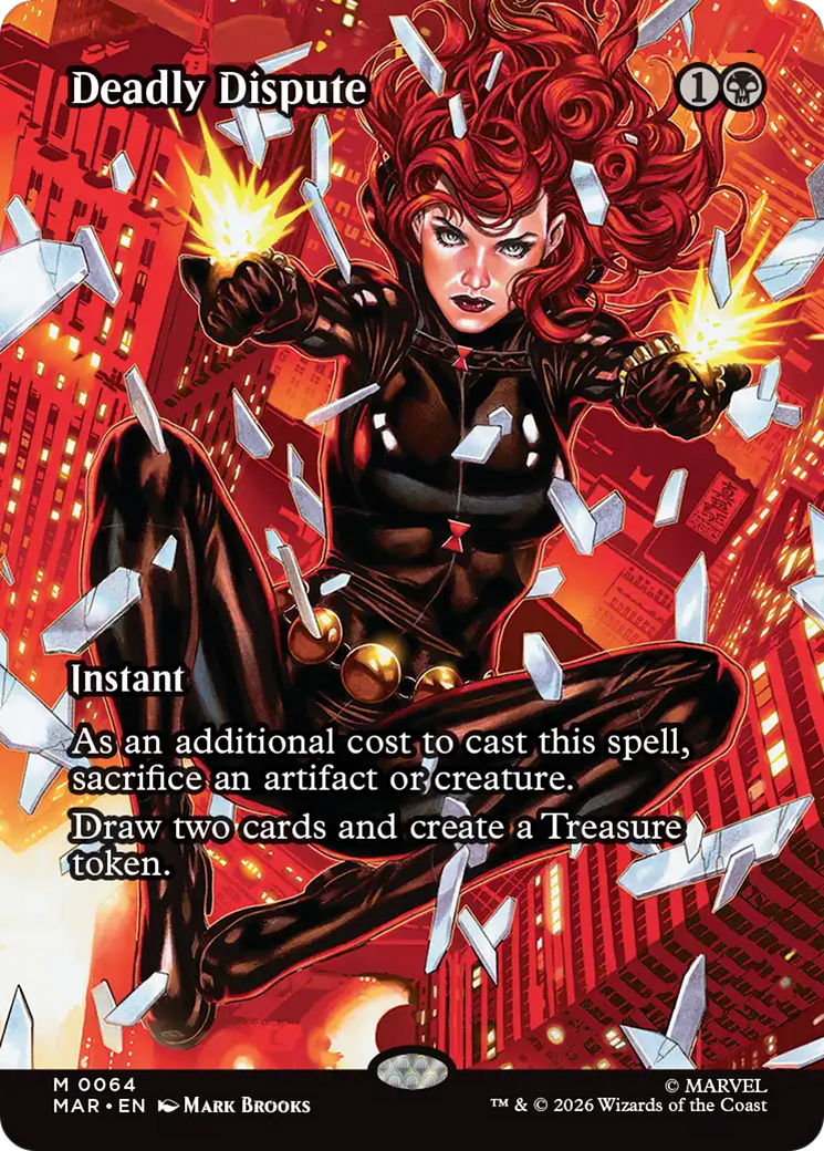 Deadly Dispute (Borderless) [Marvel Universe: Eternal-Legal] | Shuffle n Cut Hobbies & Games