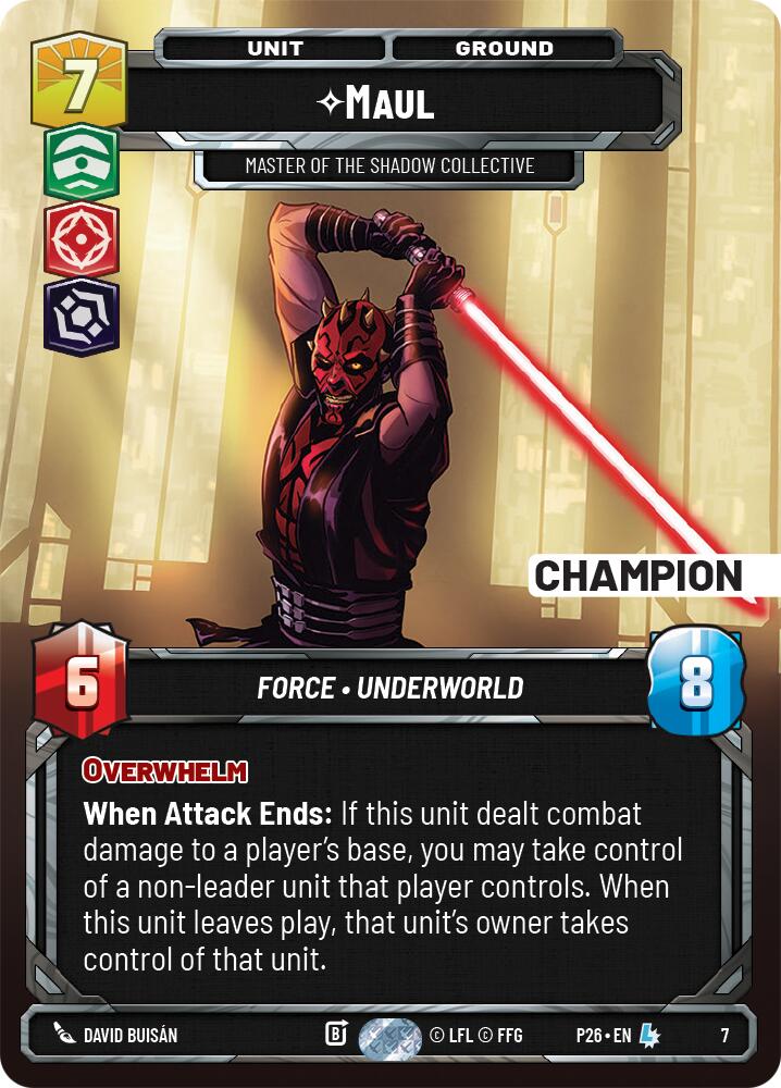 Maul - Master of the Shadow Collective (7) (Champion) (7) [Organized Play Promos] | Shuffle n Cut Hobbies & Games