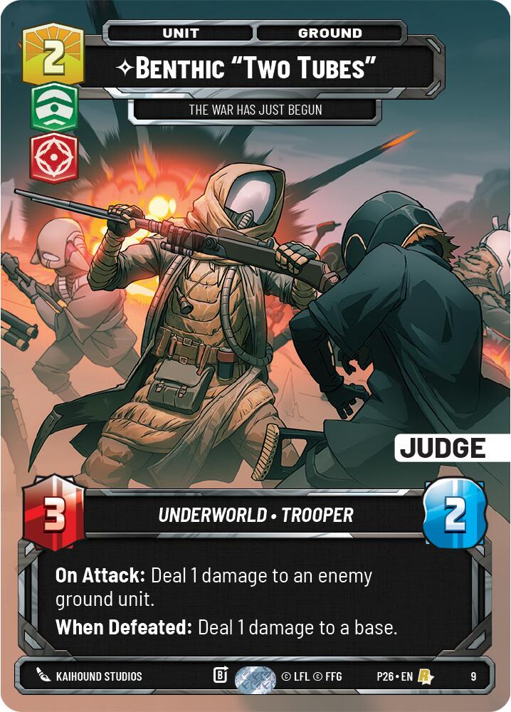 Benthic "Two Tubes" - The War Has Just Begun (9) (9) [Judge Promos] | Shuffle n Cut Hobbies & Games