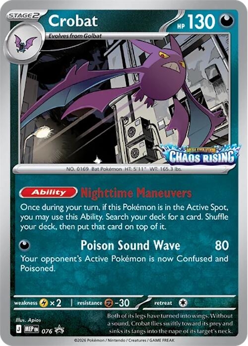 Crobat (076) [Mega Evolution Promo] | Shuffle n Cut Hobbies & Games