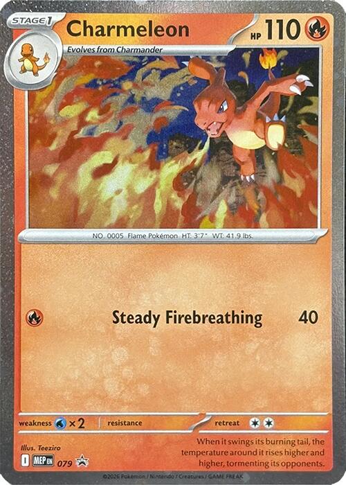Charmeleon (079) (Cosmos Holo) [Mega Evolution Promo] | Shuffle n Cut Hobbies & Games