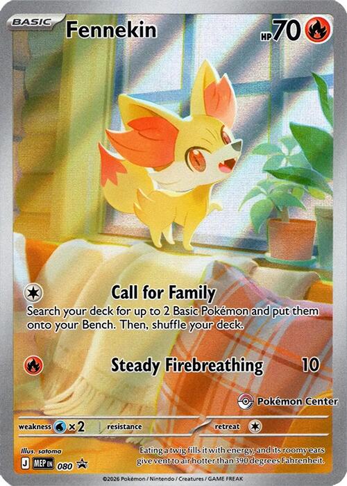 Fennekin (080) (Pokemon Center Exclusive) [Mega Evolution Promo] | Shuffle n Cut Hobbies & Games